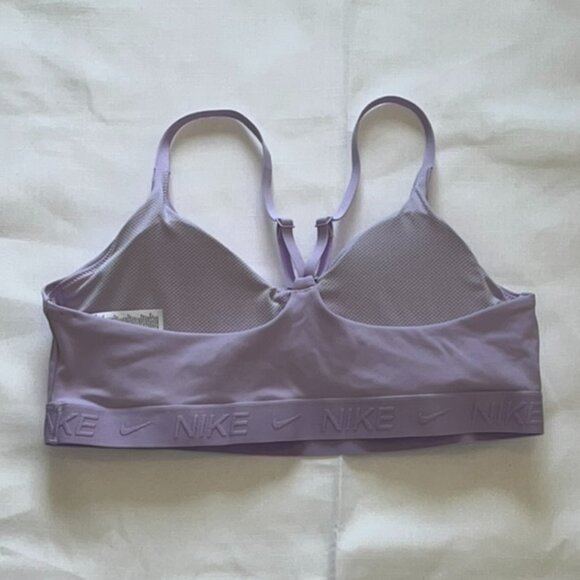 Nike Indy Light Support Women's Padded Adjustable Sports Bra Lilac Bloom Size XL - Picture 3 of 4